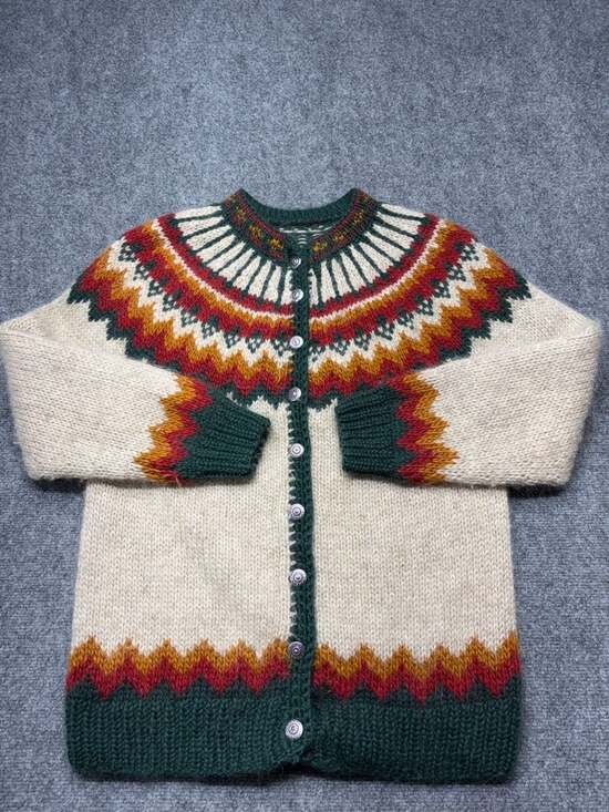 Dale of Norway Sweaters - Vintage Iceland Sweaters? Cardigan Pure Wool Knit Folk Nordic Fair Isle Button M